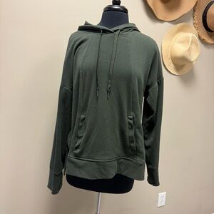 Green Hoodie with Thumb Holes